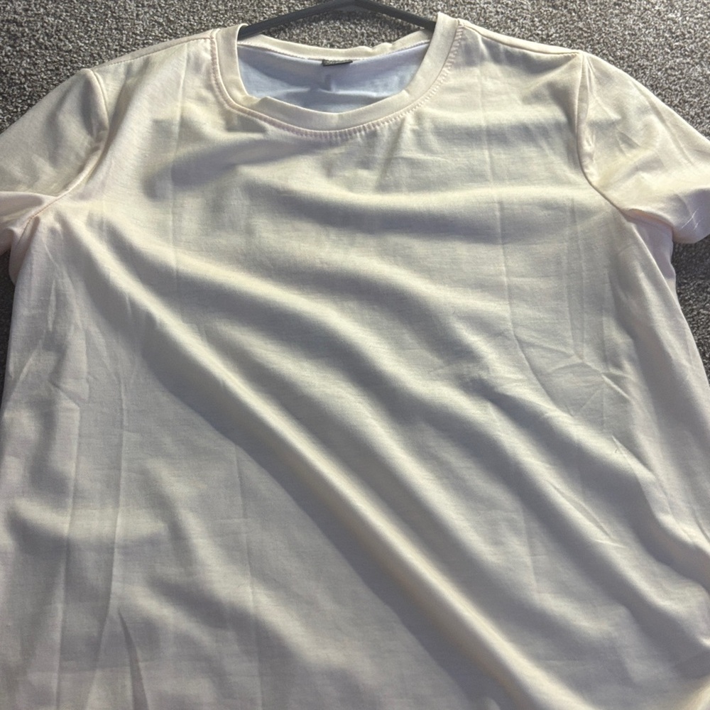SHEIN Cream T-Shirt